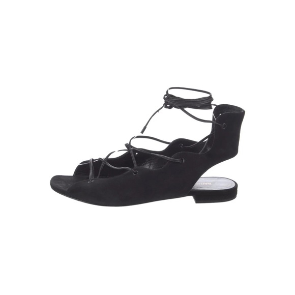 Saint Laurent  Suede Gladiator Sandals - Picture 1 of 14
